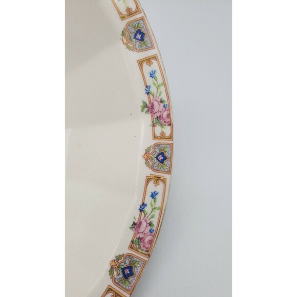 Plaza by Edwin M Knowles Vitreous Serving Bowl 9.25" Diameter Antique 1925 RARE - Picture 3 of 12